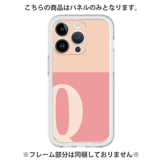 Premium Panel［ Original - initial two tone - Q pink ］