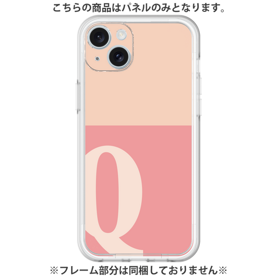Premium Panel［ Original - initial two tone - Q pink ］