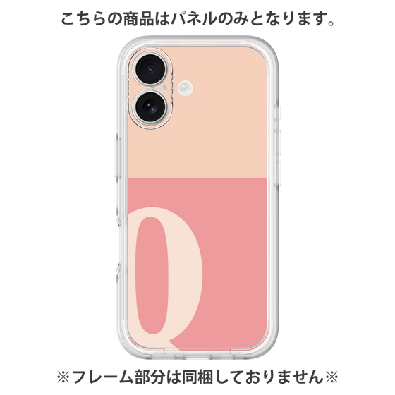 Premium Panel［ Original - initial two tone - Q pink ］