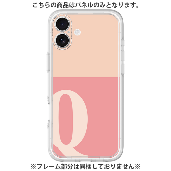 Premium Panel［ Original - initial two tone - Q pink ］