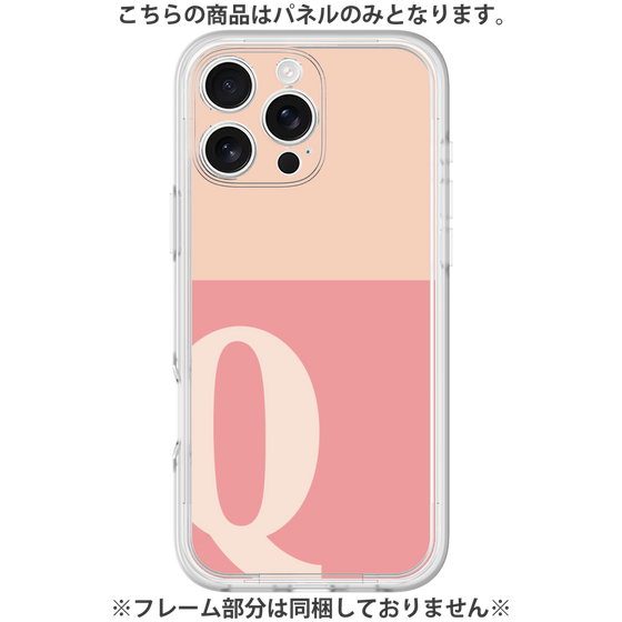 Premium Panel［ Original - initial two tone - Q pink ］