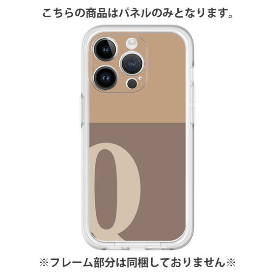 Premium Panel［ Original - initial two tone - Q brown ］