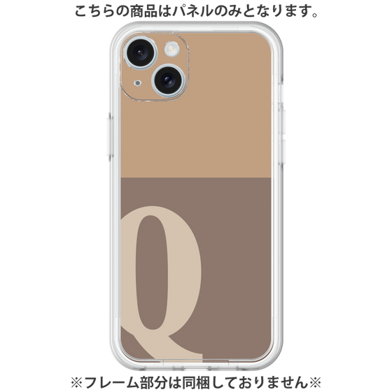 Premium Panel［ Original - initial two tone - Q brown ］