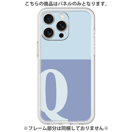 Premium Panel［ Original - initial two tone - Q blue ］
