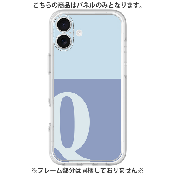 Premium Panel［ Original - initial two tone - Q blue ］
