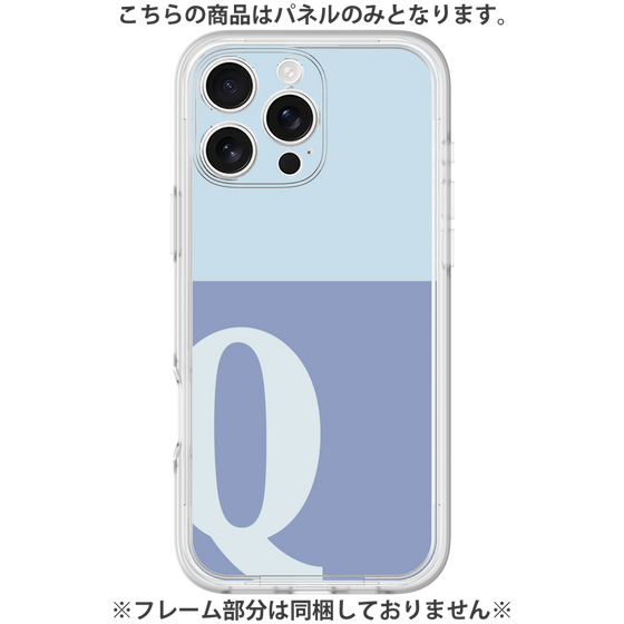 Premium Panel［ Original - initial two tone - Q blue ］