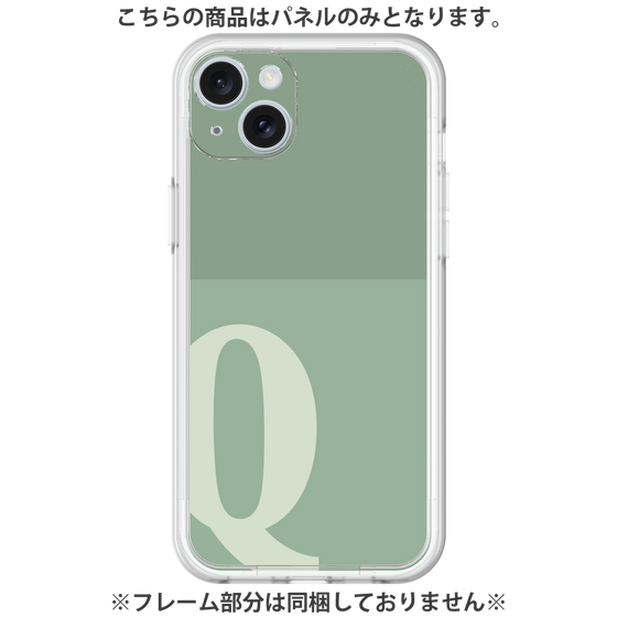 Premium Panel［ Original - initial two tone - Q green ］