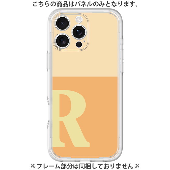 Premium Panel［ Original - initial two tone - R orange ］