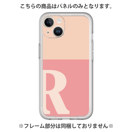 Premium Panel［ Original - initial two tone - R pink ］