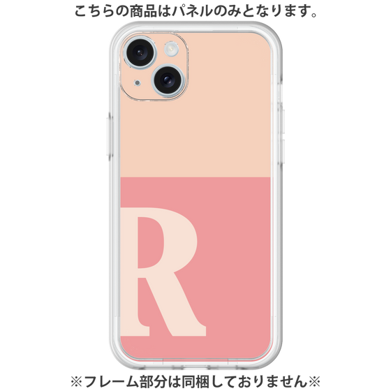 Premium Panel［ Original - initial two tone - R pink ］