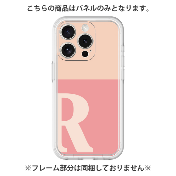 Premium Panel［ Original - initial two tone - R pink ］