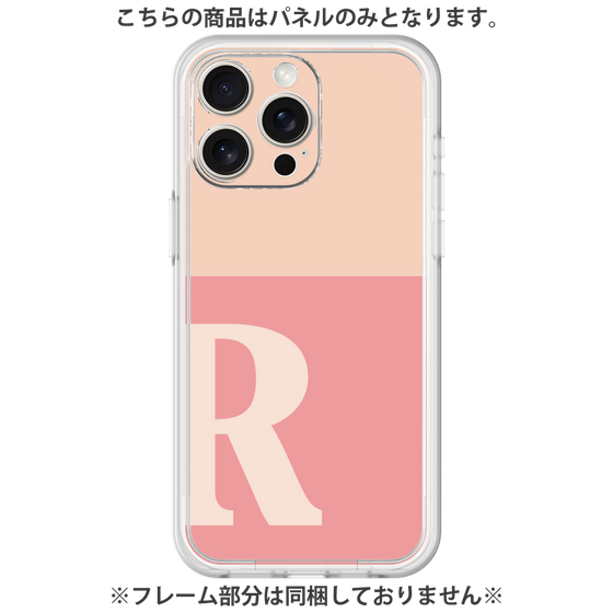 Premium Panel［ Original - initial two tone - R pink ］