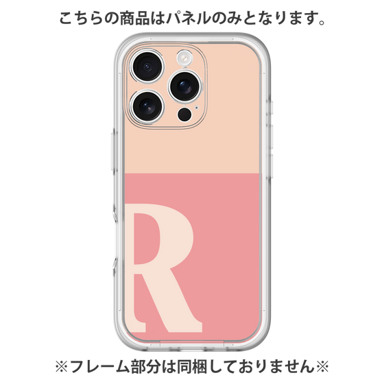 Premium Panel［ Original - initial two tone - R pink ］