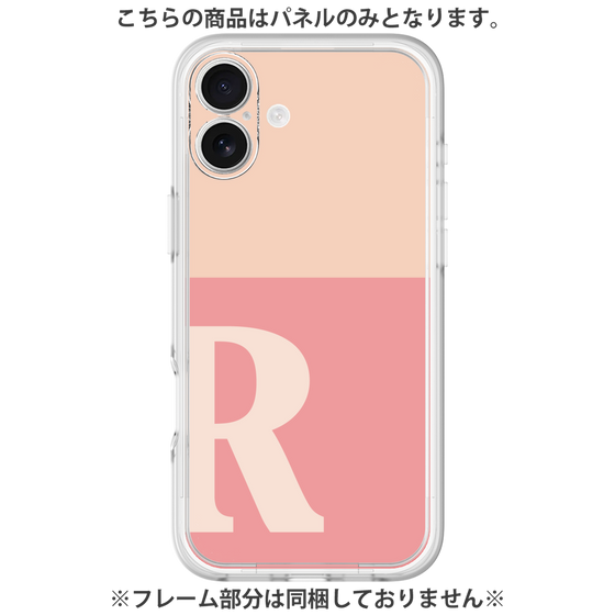 Premium Panel［ Original - initial two tone - R pink ］