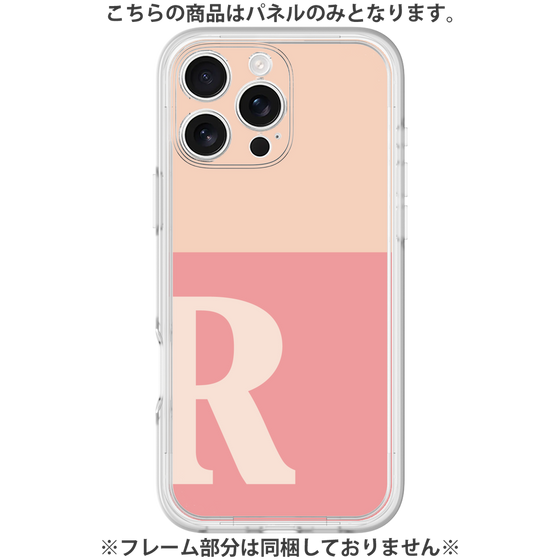 Premium Panel［ Original - initial two tone - R pink ］