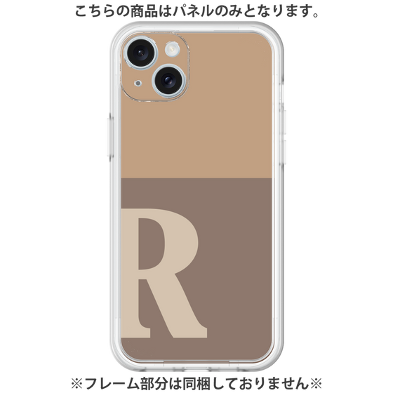 Premium Panel［ Original - initial two tone - R brown ］