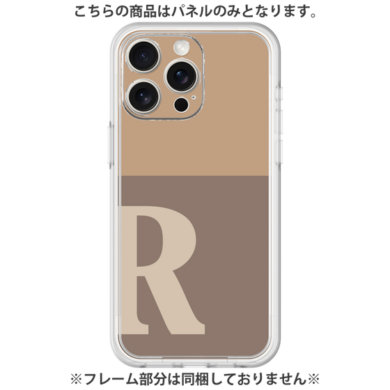 Premium Panel［ Original - initial two tone - R brown ］