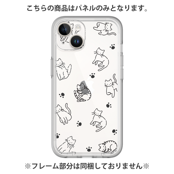 Premium Panel［ Original - CASEPLAY Cat All-over Pattern - black ］