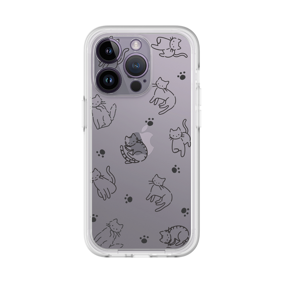 Premium Panel［ Original - CASEPLAY Cat All-over Pattern - black ］