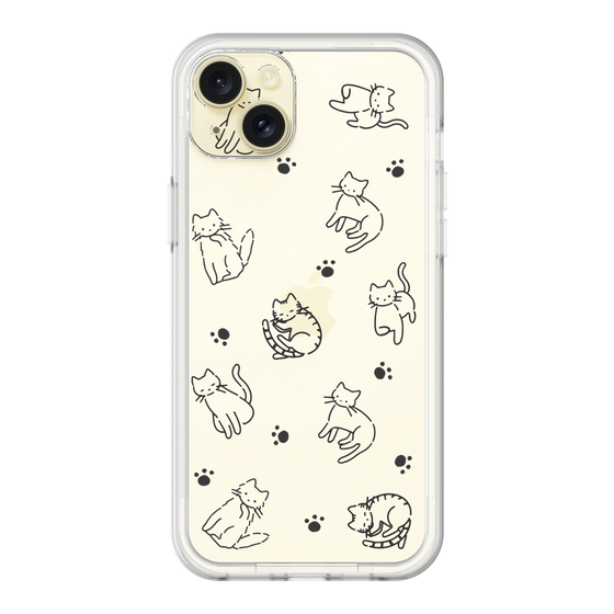 Premium Panel［ Original - CASEPLAY Cat All-over Pattern - black ］