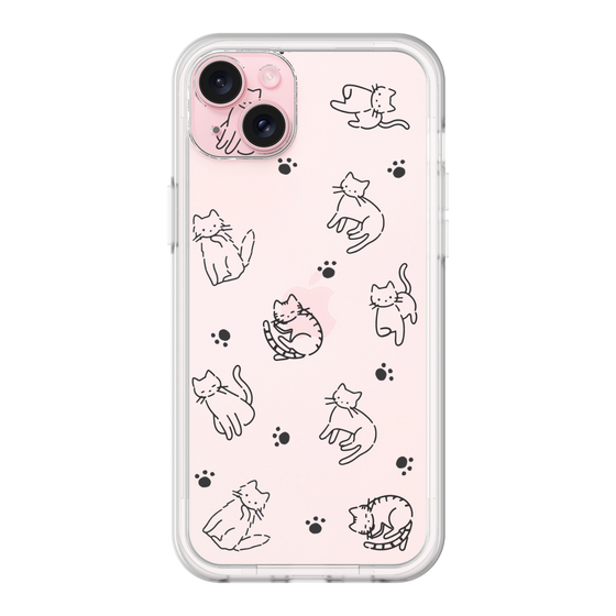 Premium Panel［ Original - CASEPLAY Cat All-over Pattern - black ］