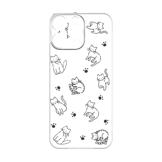 Premium Panel［ Original - CASEPLAY Cat All-over Pattern - black ］