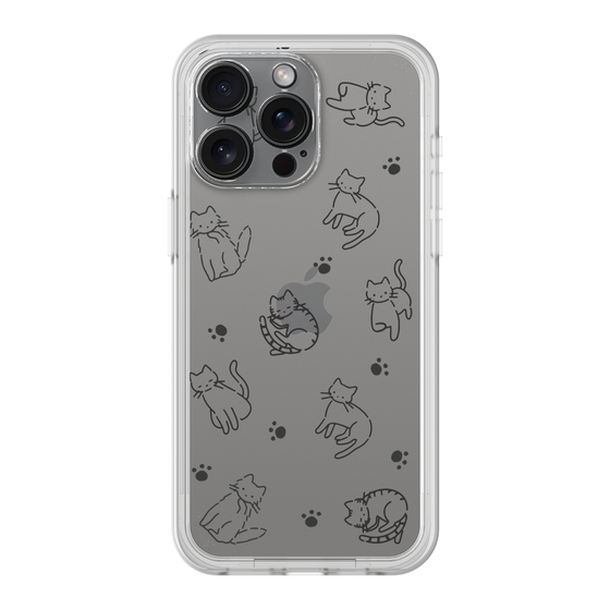Premium Panel［ Original - CASEPLAY Cat All-over Pattern - black ］