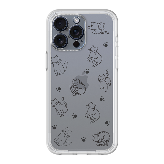 Premium Panel［ Original - CASEPLAY Cat All-over Pattern - black ］