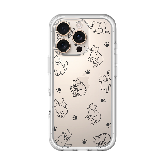 Premium Panel［ Original - CASEPLAY Cat All-over Pattern - black ］