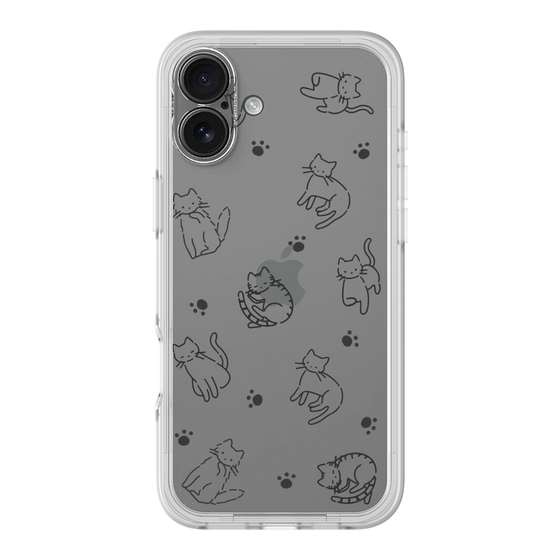 Premium Panel［ Original - CASEPLAY Cat All-over Pattern - black ］