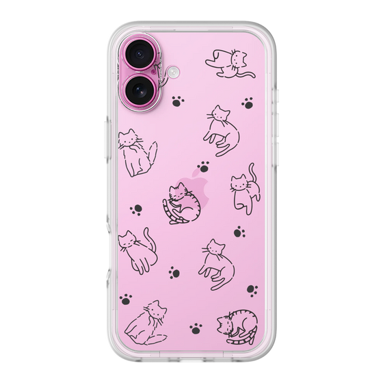Premium Panel［ Original - CASEPLAY Cat All-over Pattern - black ］