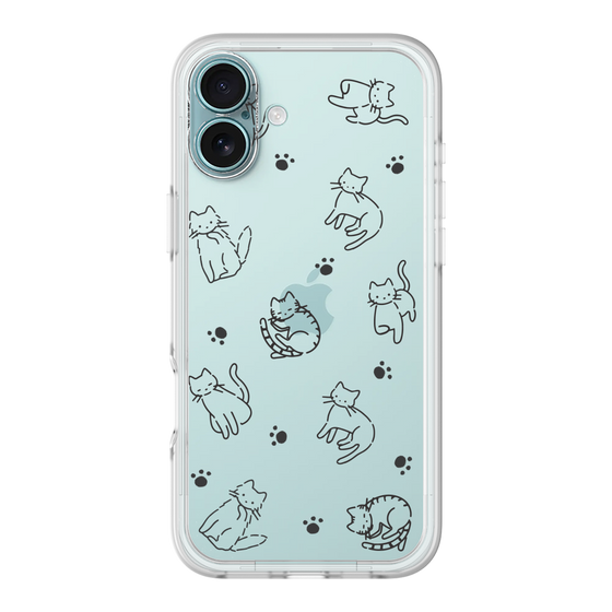 Premium Panel［ Original - CASEPLAY Cat All-over Pattern - black ］