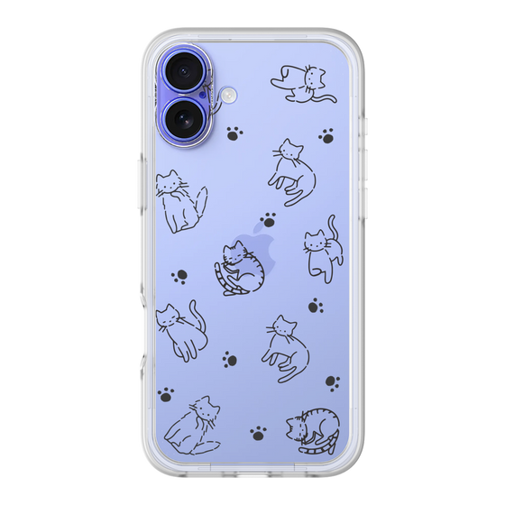 Premium Panel［ Original - CASEPLAY Cat All-over Pattern - black ］
