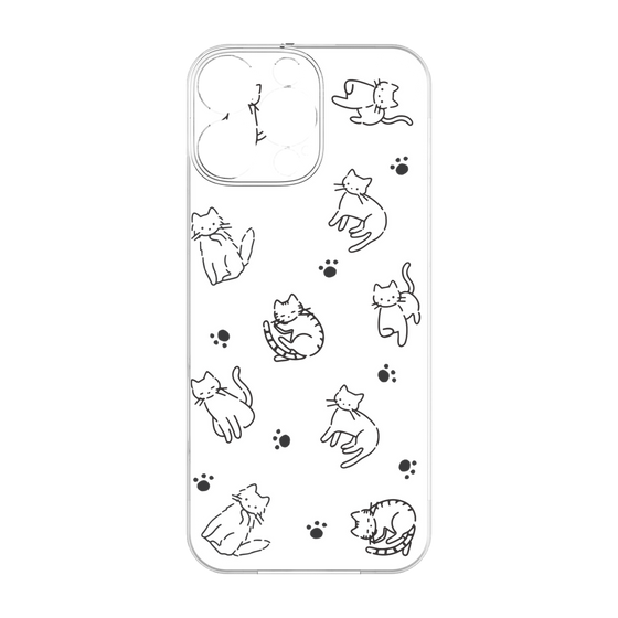 Premium Panel［ Original - CASEPLAY Cat All-over Pattern - black ］
