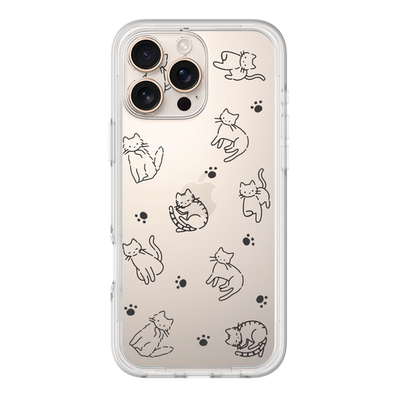 Premium Panel［ Original - CASEPLAY Cat All-over Pattern - black ］