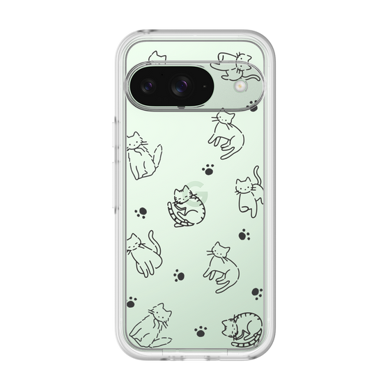 Premium Panel［ Original - CASEPLAY Cat All-over Pattern - black ］