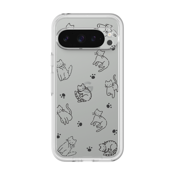 Premium Panel［ Original - CASEPLAY Cat All-over Pattern - black ］