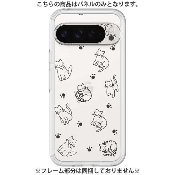 Premium Panel［ Original - CASEPLAY Cat All-over Pattern - black ］
