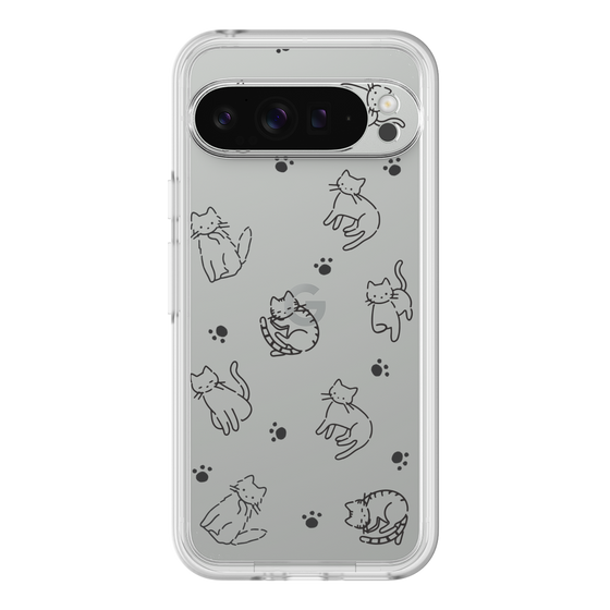 Premium Panel［ Original - CASEPLAY Cat All-over Pattern - black ］