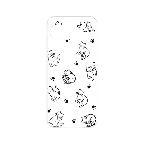 Premium Panel［ Original - CASEPLAY Cat All-over Pattern - black ］