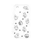 Premium Panel［ Original - CASEPLAY Cat All-over Pattern - black ］
