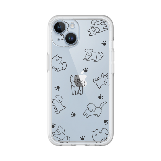 Premium Panel［ Original - CASEPLAY Dog All-over Pattern - black ］