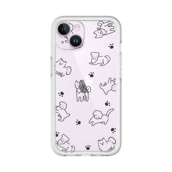 Premium Panel［ Original - CASEPLAY Dog All-over Pattern - black ］