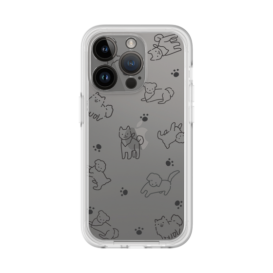 Premium Panel［ Original - CASEPLAY Dog All-over Pattern - black ］