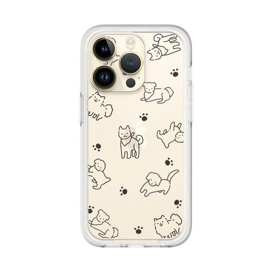 Premium Panel［ Original - CASEPLAY Dog All-over Pattern - black ］