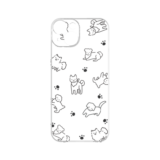 Premium Panel［ Original - CASEPLAY Dog All-over Pattern - black ］