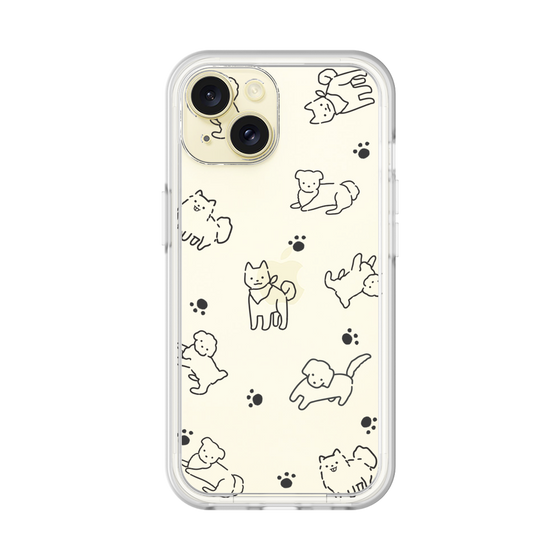 Premium Panel［ Original - CASEPLAY Dog All-over Pattern - black ］