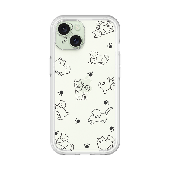 Premium Panel［ Original - CASEPLAY Dog All-over Pattern - black ］