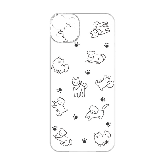 Premium Panel［ Original - CASEPLAY Dog All-over Pattern - black ］