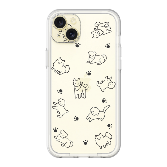 Premium Panel［ Original - CASEPLAY Dog All-over Pattern - black ］